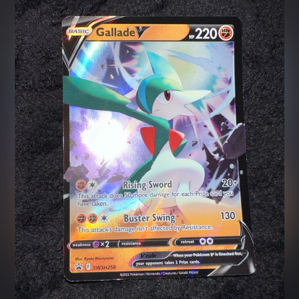 Gallade V SWSH258 Holographic Black Star Promo Pokemon TCG